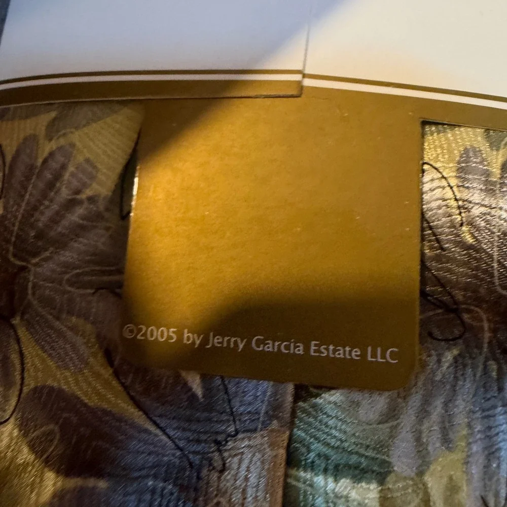 J. Garcia Thistle Ghost Silk Tie Jerry Garcia Limited Edition Collection Forty